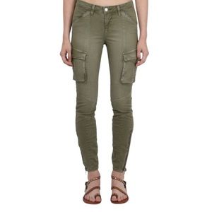 L’AGENCE Montgomery Ankle Cargo Pants Green 27